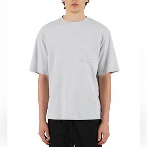 Krost Men's Gray Oversized 100% Cotton Rivet Pocket T-Shirt Size Large NWT